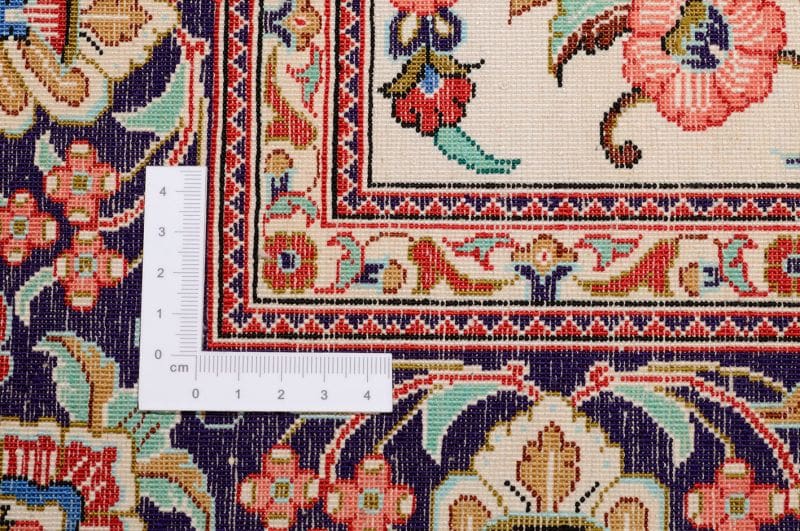 Qom Persian Rug — hand-knotted, 107 × 153 cm, Silk