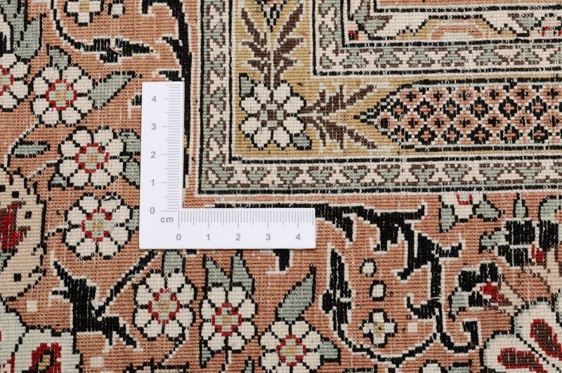 Qom Persian Rug — hand-knotted, 155 × 241 cm, Silk