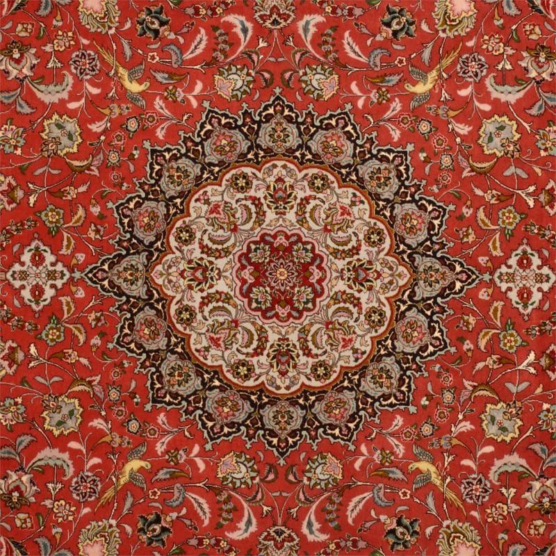 tabriz-teppich-252-x-351cm-mahi-handgeknupft-perserteppich-3 Tabriz Persian Rug 252 × 351 cm, Wool & Silk, hand-knotted
