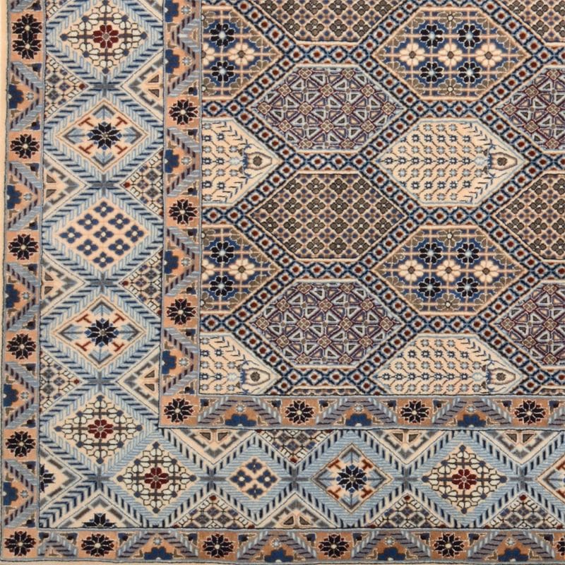 Nain Persian Rug 204 × 299 cm, Wool & Silk, hand-knotted