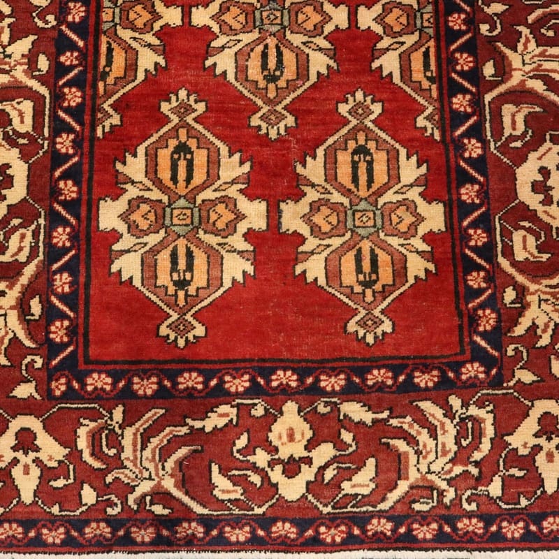 Antique Wool Ardebil Persian Rug, 442 × 110 cm