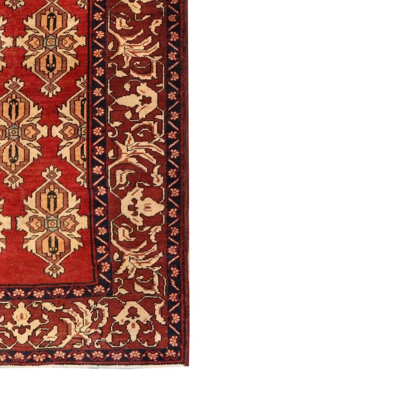 Antique Wool Ardebil Persian Rug, 442 × 110 cm