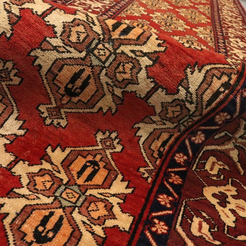 Antique Wool Ardebil Persian Rug, 442 × 110 cm