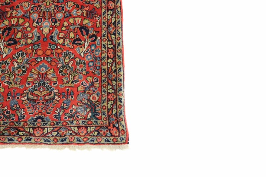 sarough-teppich-122x61-antik-einzigartiges-design-handgeknupft-4 Antique Sarouk Farahan Persian Rug, 120 × 60 cm, Wool