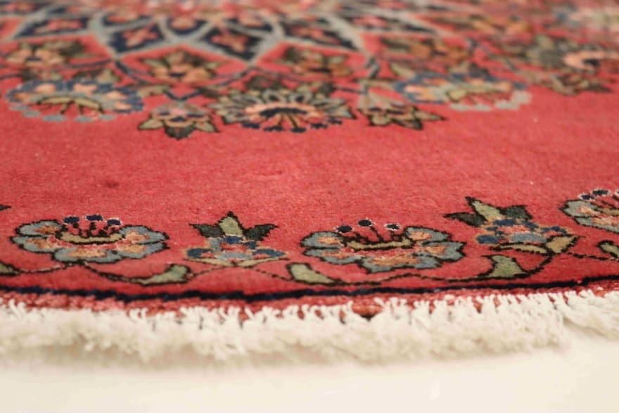keshan-teppich-102x101-cm-blumenmuster-handgeknupft-perserteppich-4 Antique Kashan Persian Rug, 100 × 100 cm, Wool & Silk