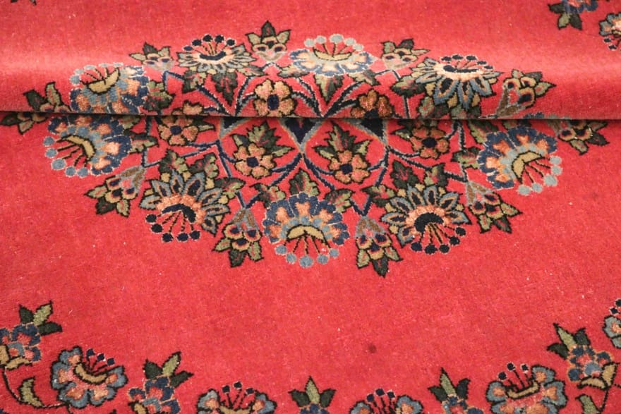 keshan-teppich-102x101-cm-blumenmuster-handgeknupft-perserteppich-5 Antique Kashan Persian Rug, 100 × 100 cm, Wool & Silk