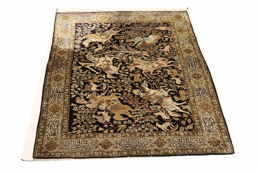 Qom Silk Rug 172×111 cm – Luxuriöser Oriental Rug hand-knotted