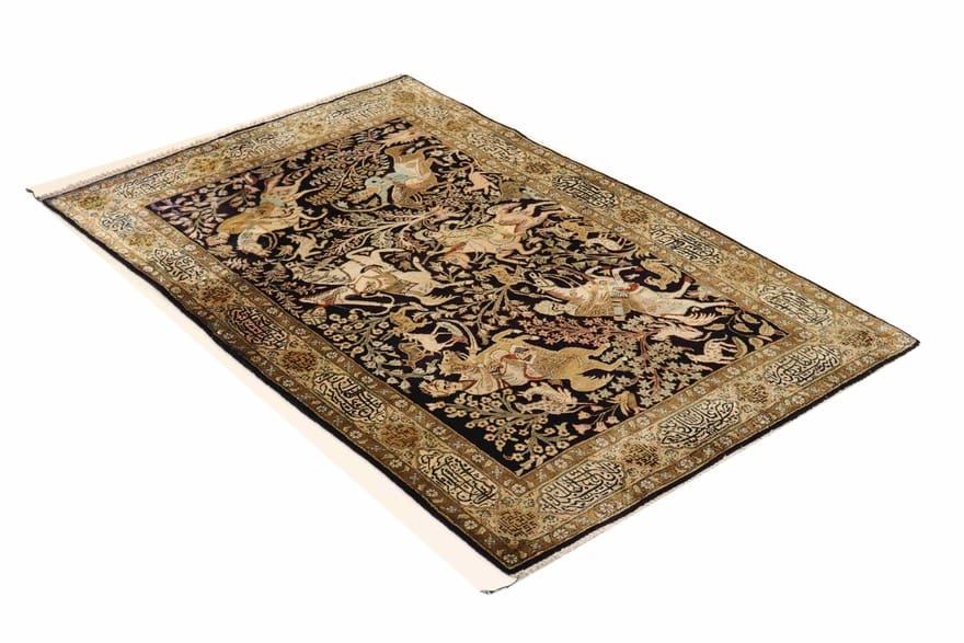 Qom Silk Rug 172×111 cm – Luxuriöser Oriental Rug hand-knotted