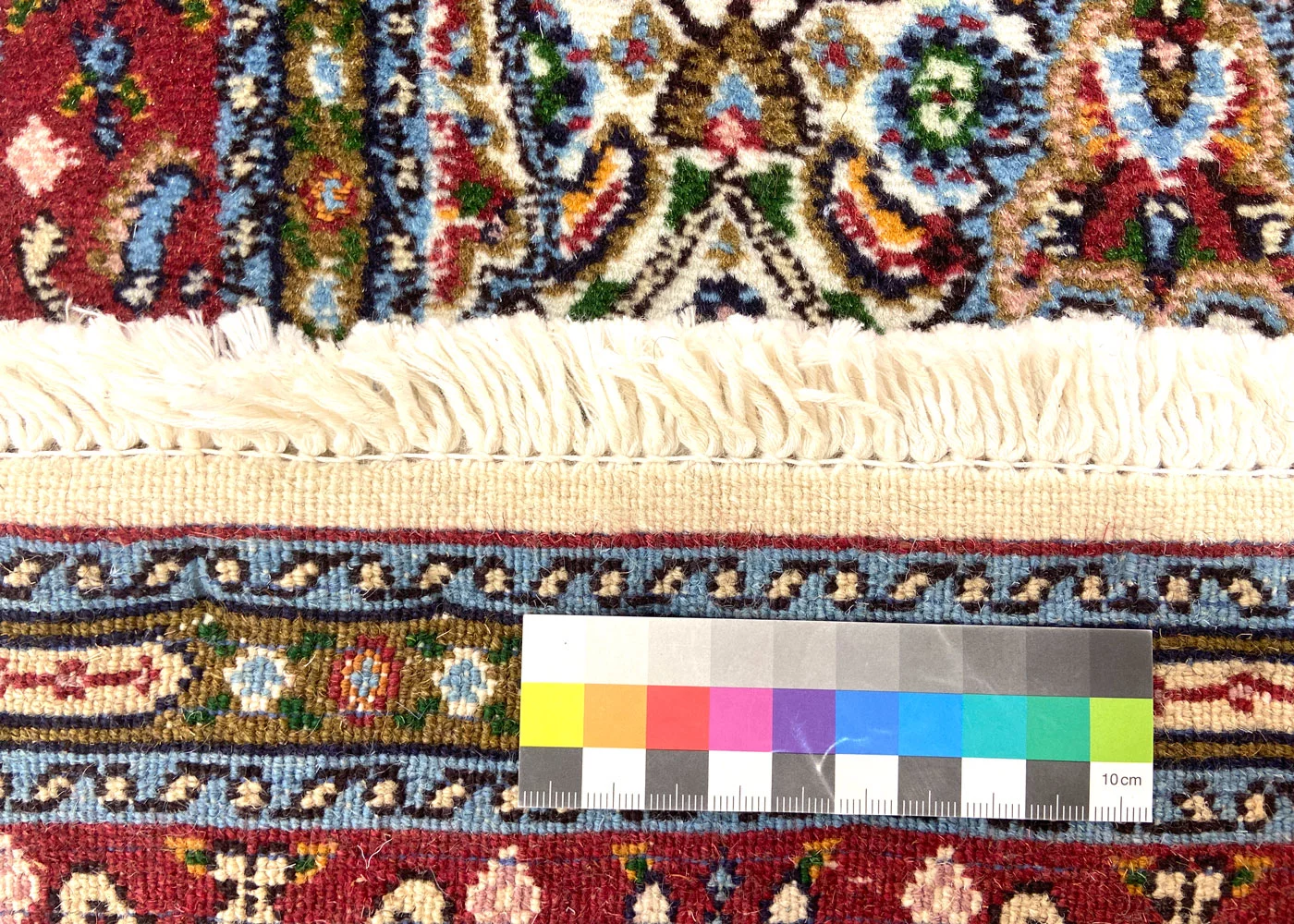 orientteppich-moud-102-x-53-cm-360000-knoten-medaillon-design-handgeknupft-3 Moud Persian Rug 102 × 53 cm, Wool & Silk, hand-knotted