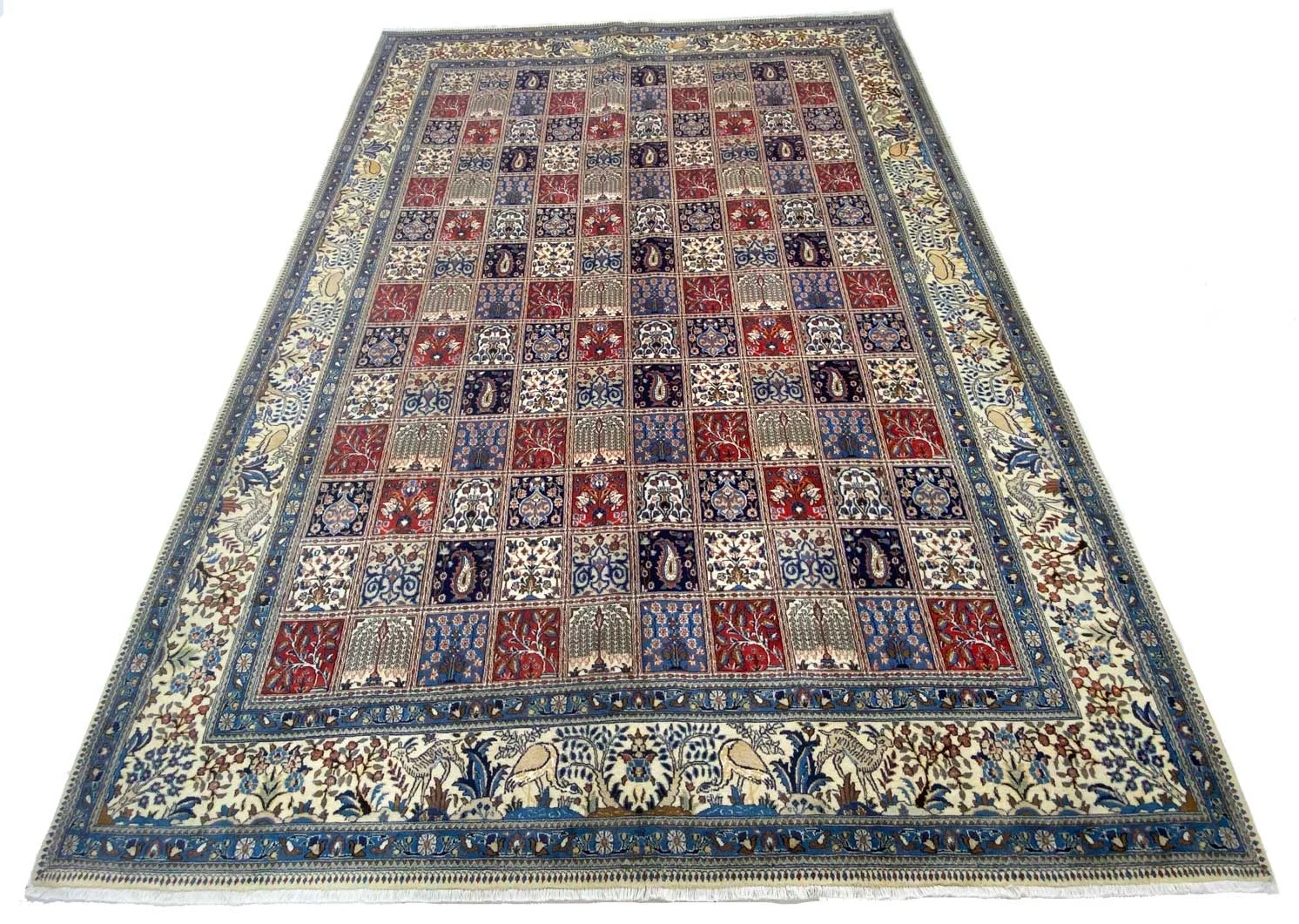 orientteppich-moud-354-x-249-cm-360000-knoten-handgeknupft-1 Hand-Knotted Wool & Silk Moud Persian Rug, 354 × 249 cm