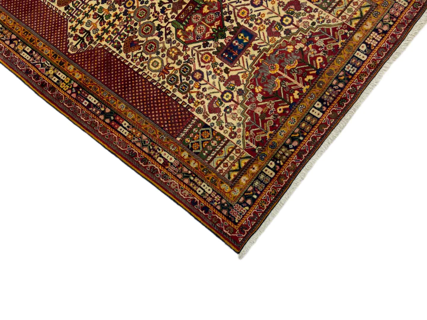 Hand-Knotted Wool Qashqai Persian Rug, 200 × 126 cm