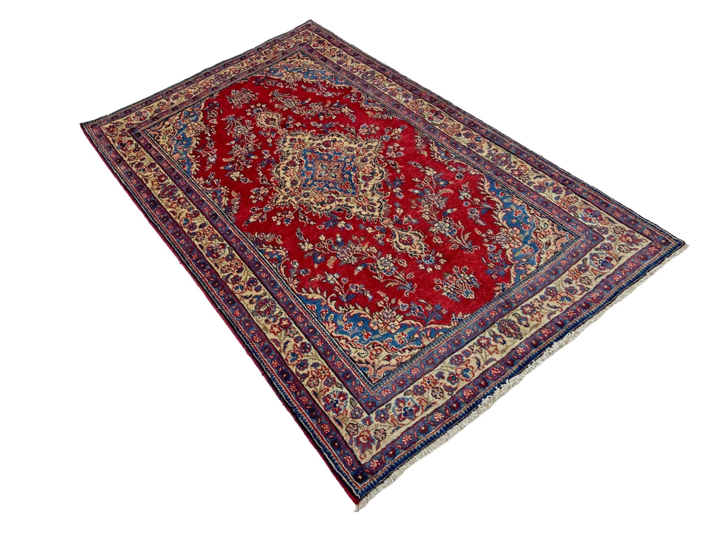 hamadan-teppich-229-x-139-cm-100000-knoten-handgeknupft-perserteppich-2 Hand-Knotted Wool Hamadan Persian Rug, 229 × 139 cm