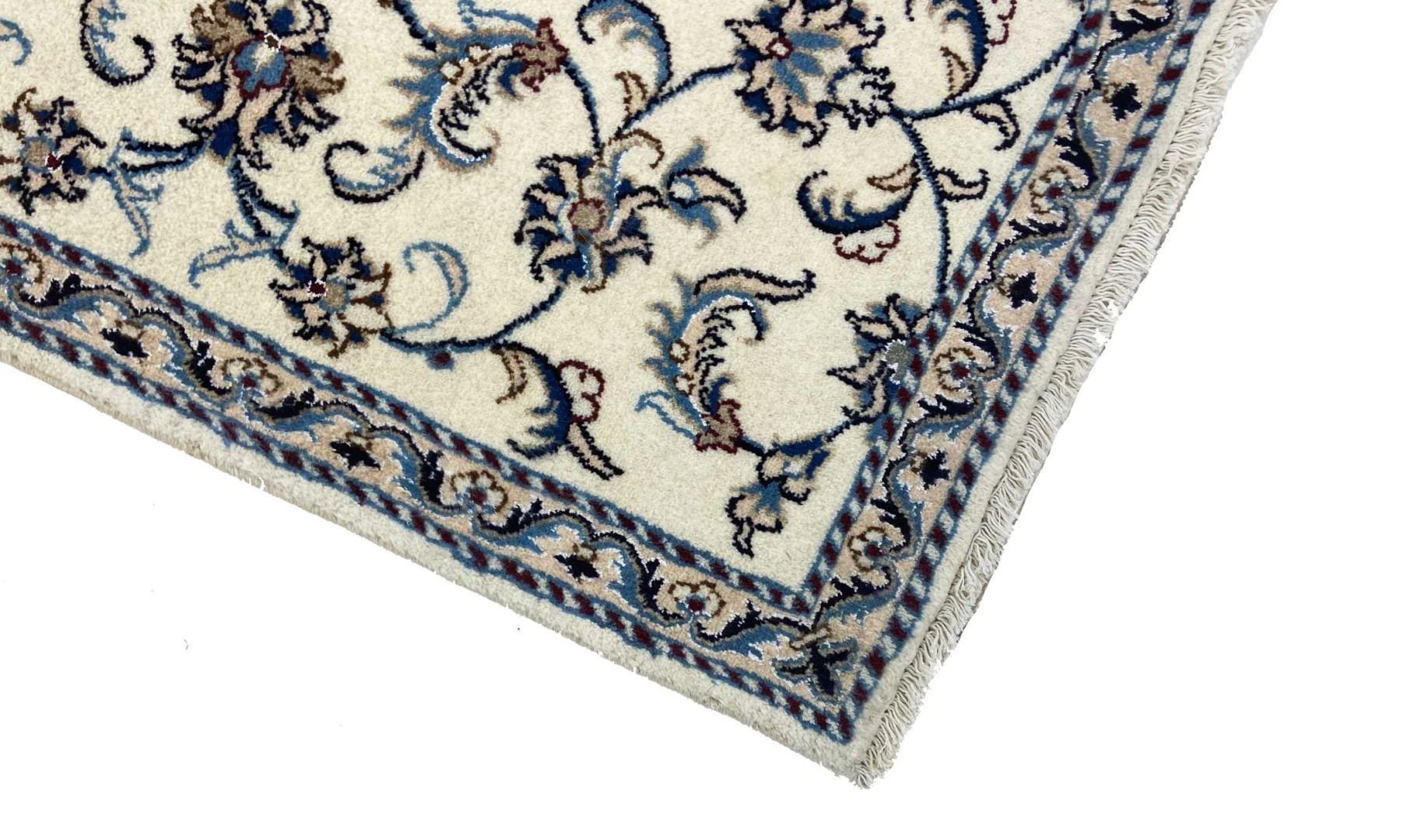 Nain Persian Rug 202 × 81 cm, Wool, hand-knotted