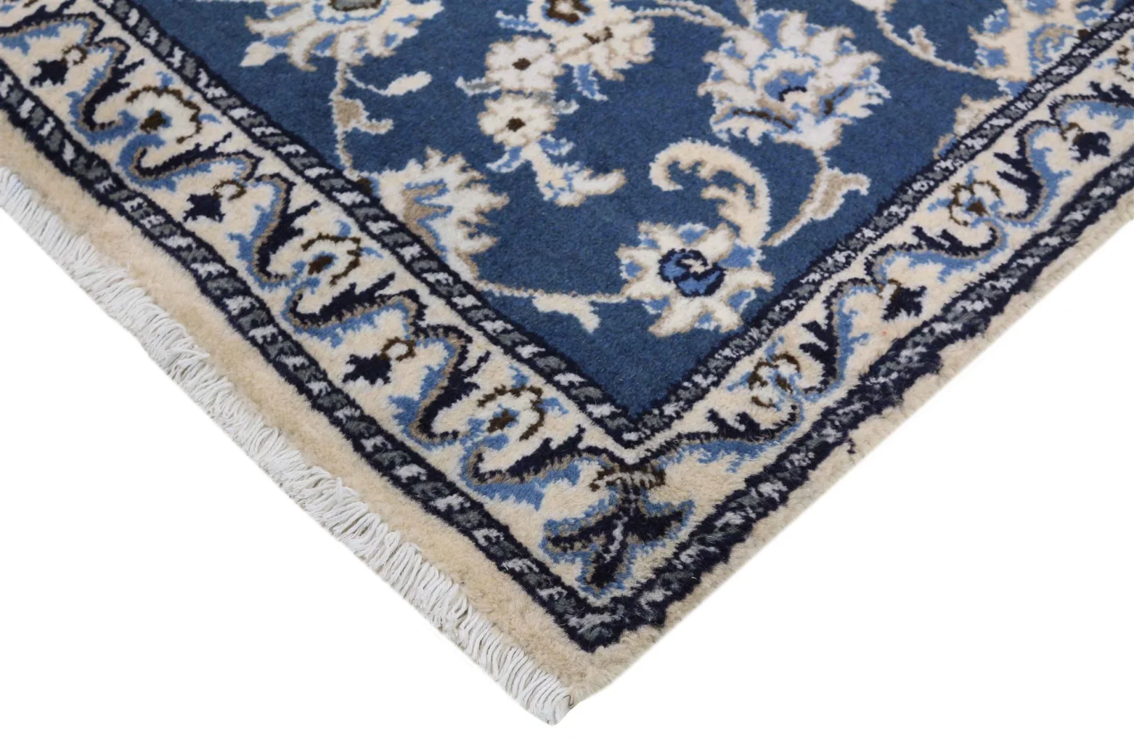 Nain Persian Rug 289 × 77 cm, Wool & Silk, hand-knotted