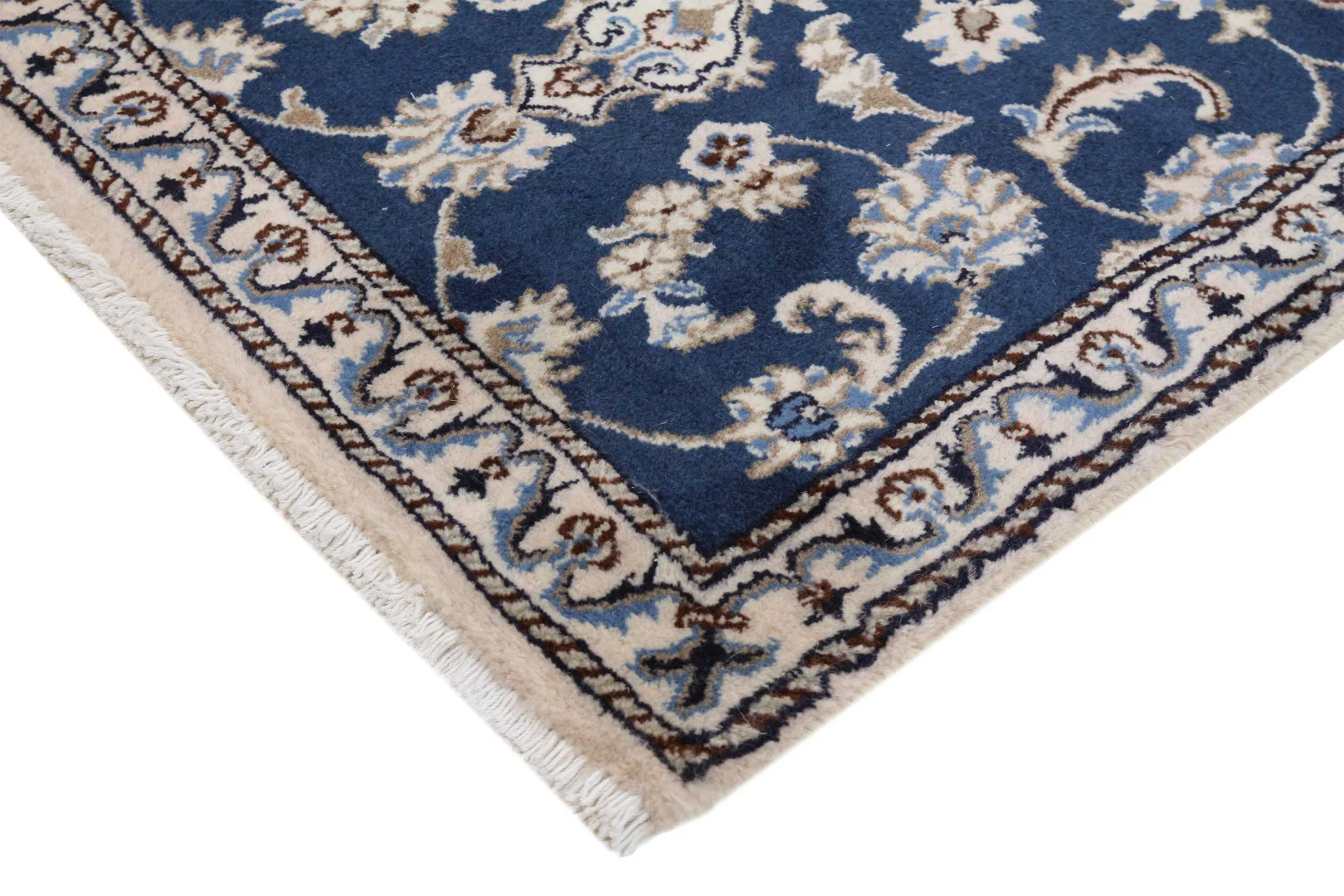 Nain Persian Rug 292 × 78 cm, Wool & Silk, hand-knotted