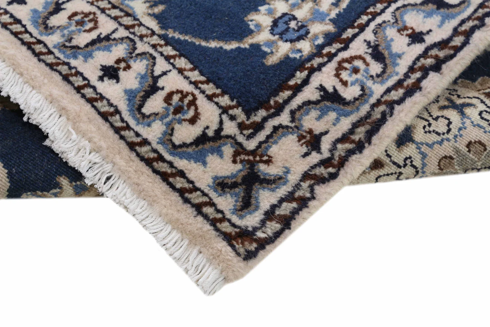 Nain Persian Rug 292 × 78 cm, Wool & Silk, hand-knotted