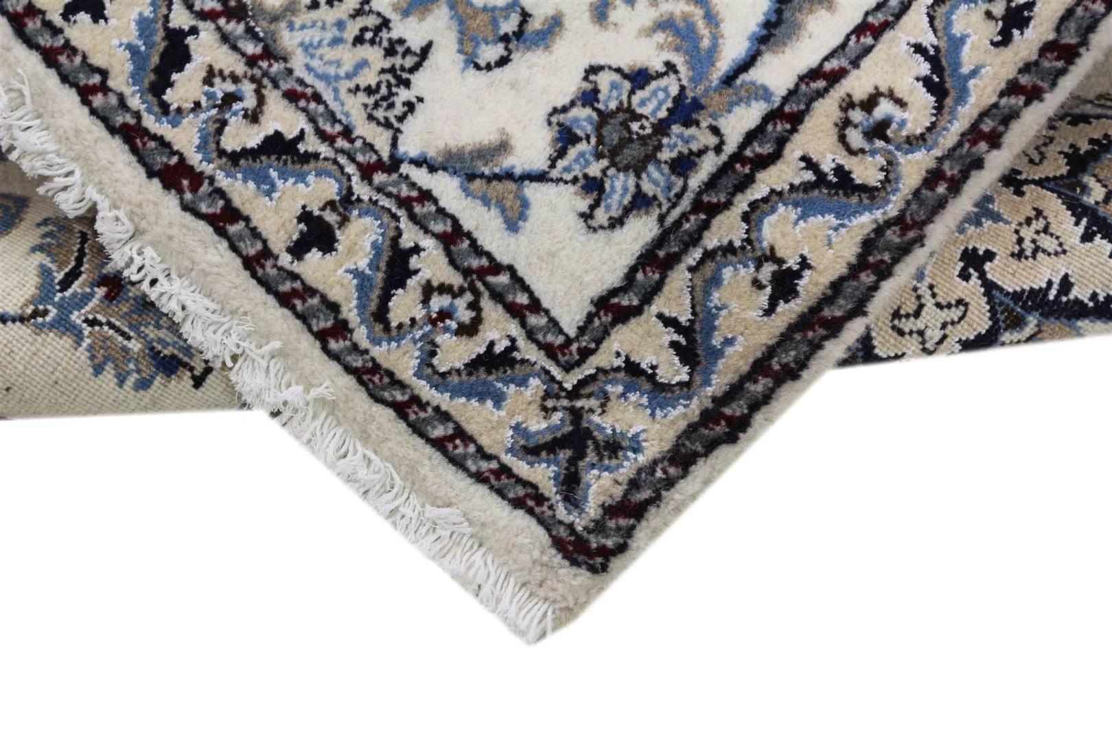 Nain Persian Rug 294 × 80 cm, Wool & Silk, hand-knotted