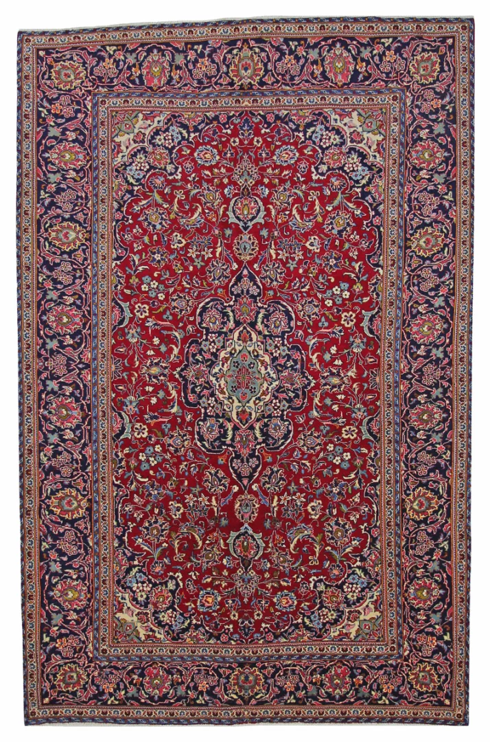 Kashan Persian Rug 308 × 199 cm, Wool, hand-knotted