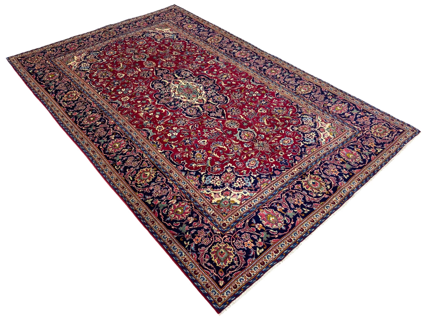 Kashan Persian Rug 308 × 199 cm, Wool, hand-knotted