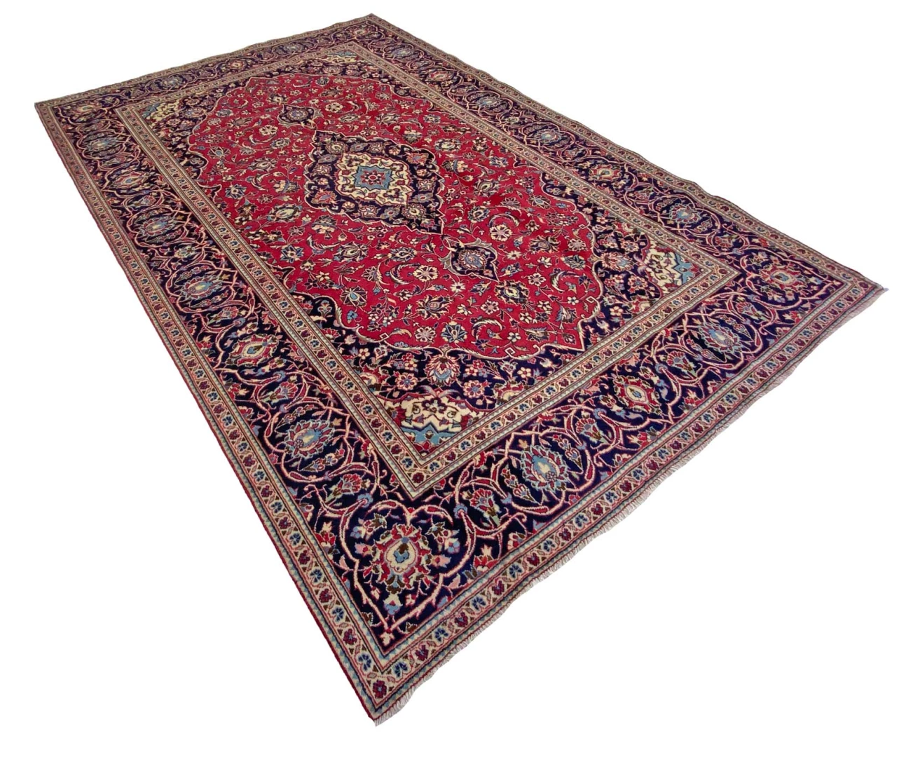Kashan Persian Rug 364 × 235 cm, Wool, hand-knotted