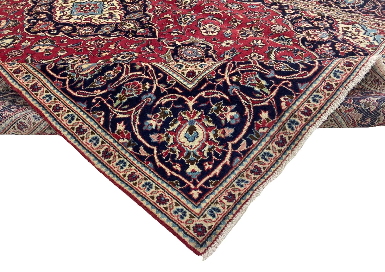 Kashan Persian Rug 364 × 235 cm, Wool, hand-knotted