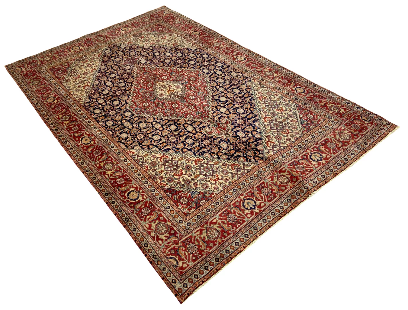 tabris-orientteppich-296-x-207-cm-50-raj-handgeknupft-2 Hand-Knotted Wool & Silk Tabriz Persian Rug, 296 × 207 cm