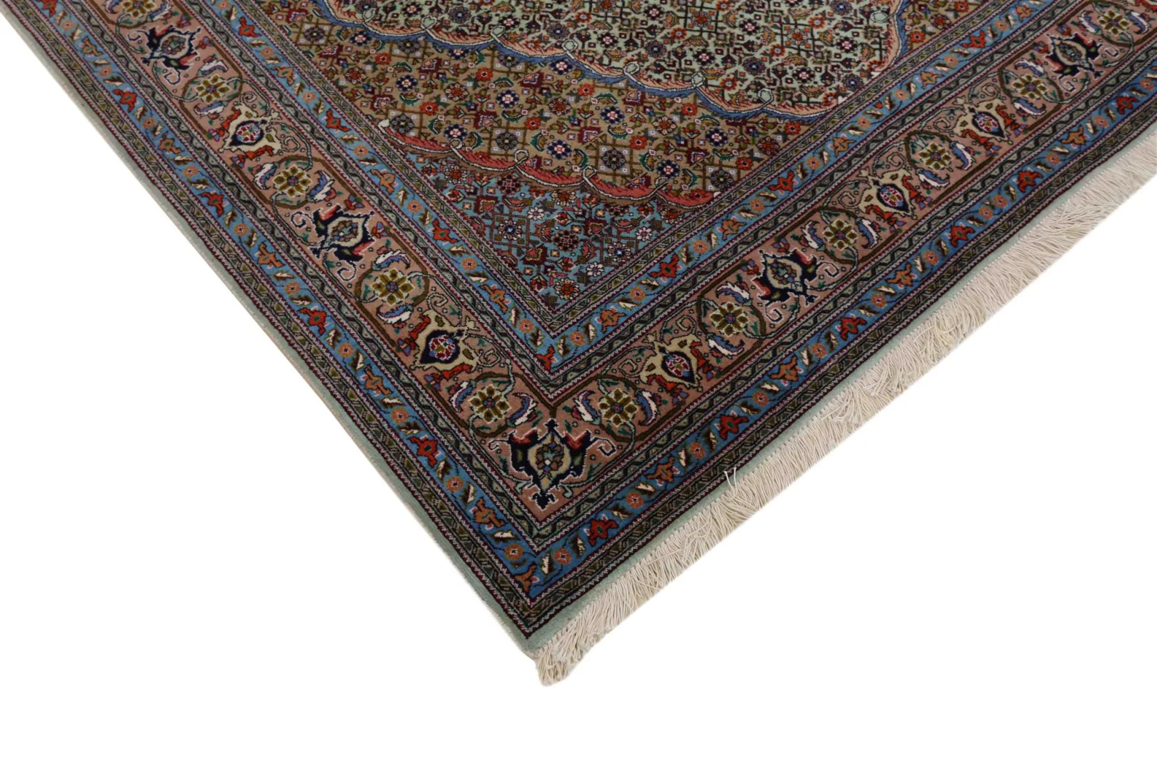 Tabriz Persian Rug 200 × 150 cm, Wool & Silk, hand-knotted
