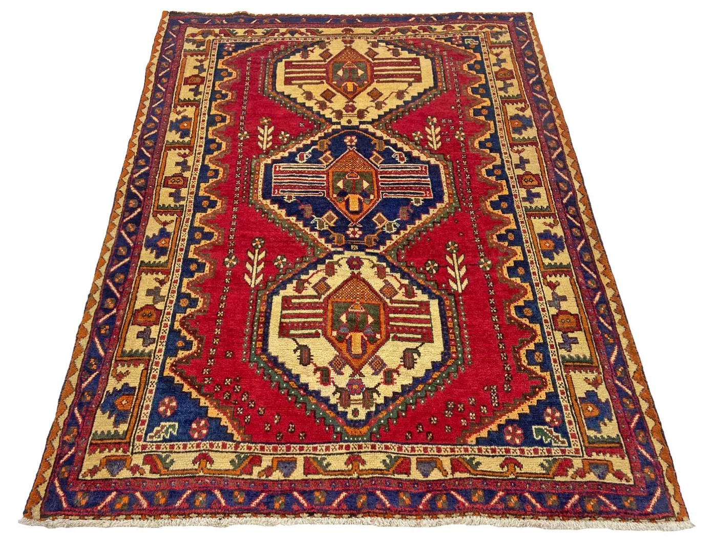 Shiraz Persian Rug 203 × 151 cm, Wool, hand-knotted