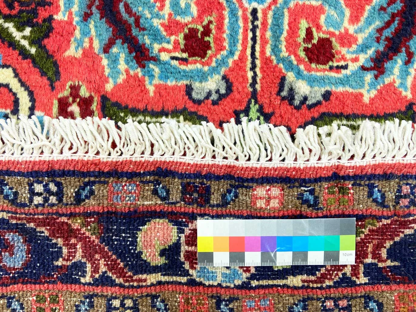 orientteppich-mahal-322-x-82-cm-rote-rosen-handgeknupft-4 Persian Rug — hand-knotted, 322 × 82 cm, Wool