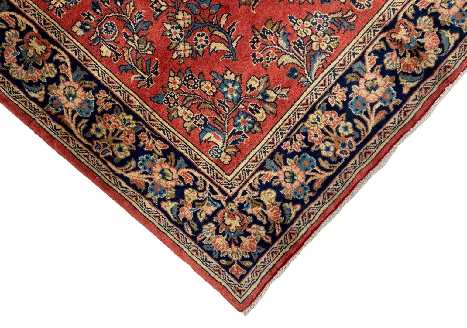 sarough-teppich-226-x-136-cm-florales-design-handgeknupft-3 Sarouk Farahan Persian Rug 226 × 136 cm, Wool, hand-knotted