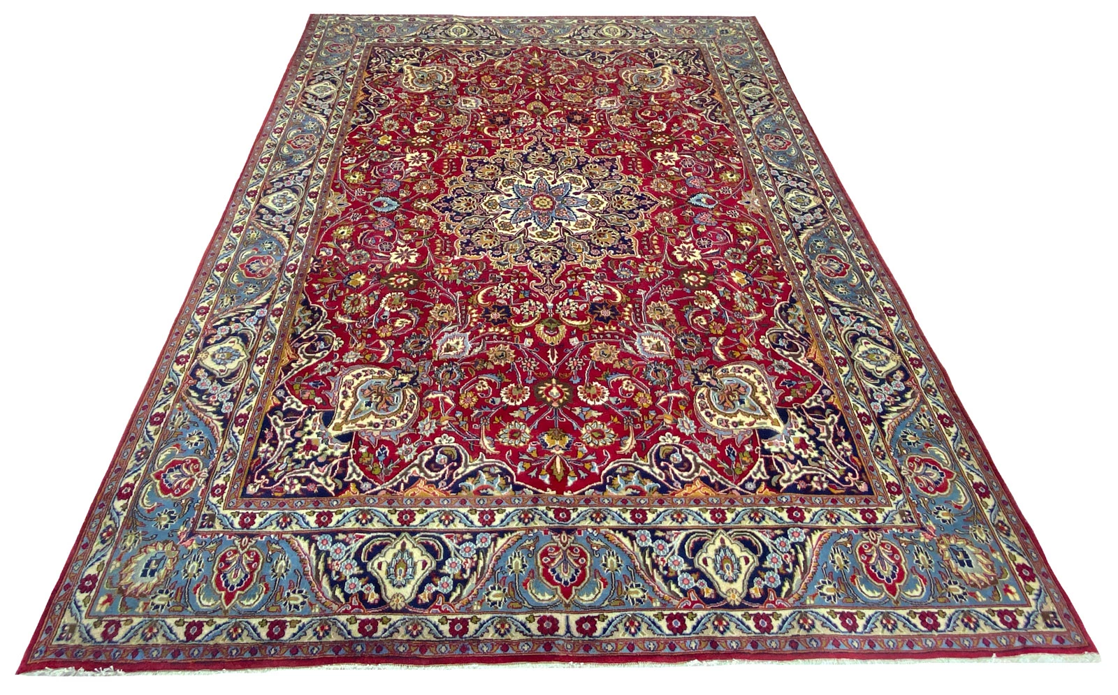 Mashhad Persian Rug 380 × 296 cm, Wool, hand-knotted