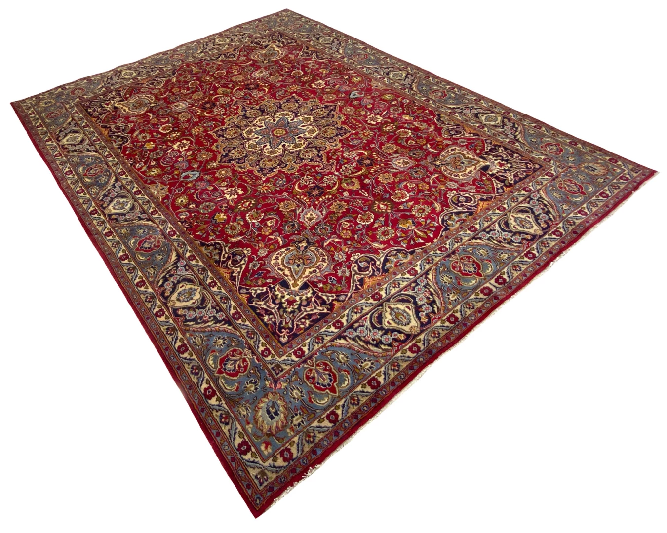 Mashhad Persian Rug 380 × 296 cm, Wool, hand-knotted