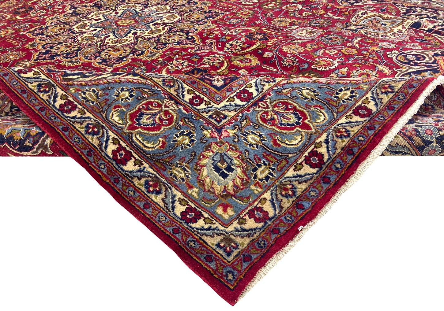 Mashhad Persian Rug 380 × 296 cm, Wool, hand-knotted