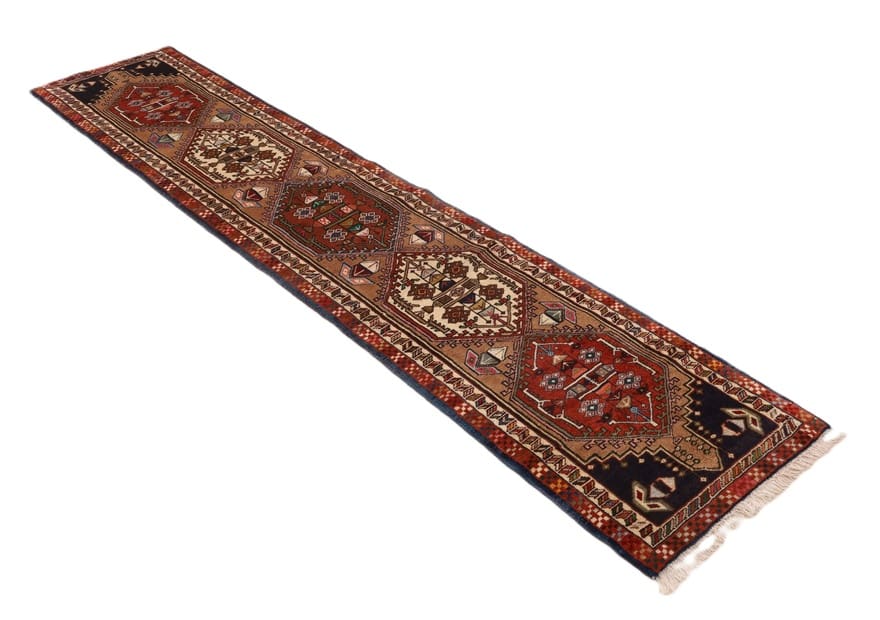 Antique Ardebil Persian Rug — 286 × 59 cm, Wool