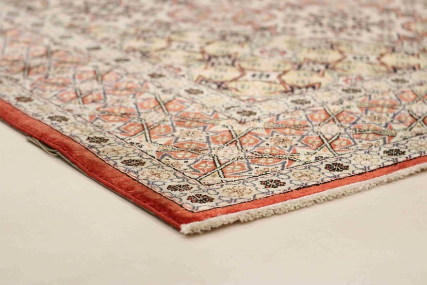 Qom Silk Rug 150×106 cm, hand-knotted, luxuriös & hochwertig