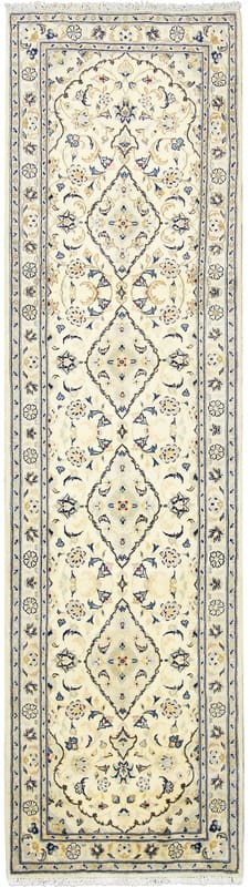 Kashan Persian Rug — hand-knotted, 298 × 81 cm, Wool