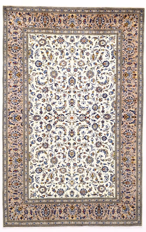 keshan-teppich-312x201-cm-handgeknupft-klassisches-blumenmuster Persian Rug Kashan 312x201 cm Wool Hand-knotted