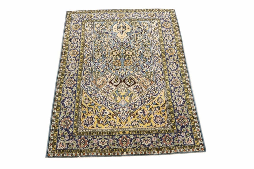 Qom Persian Rug — hand-knotted, 160 × 103 cm, Wool