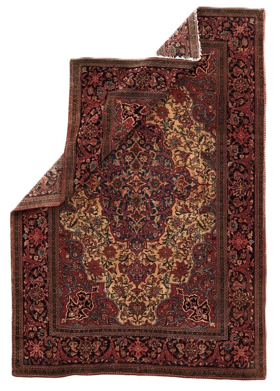 Antique Isfahan Persian Rug, 203 × 142 cm, Wool