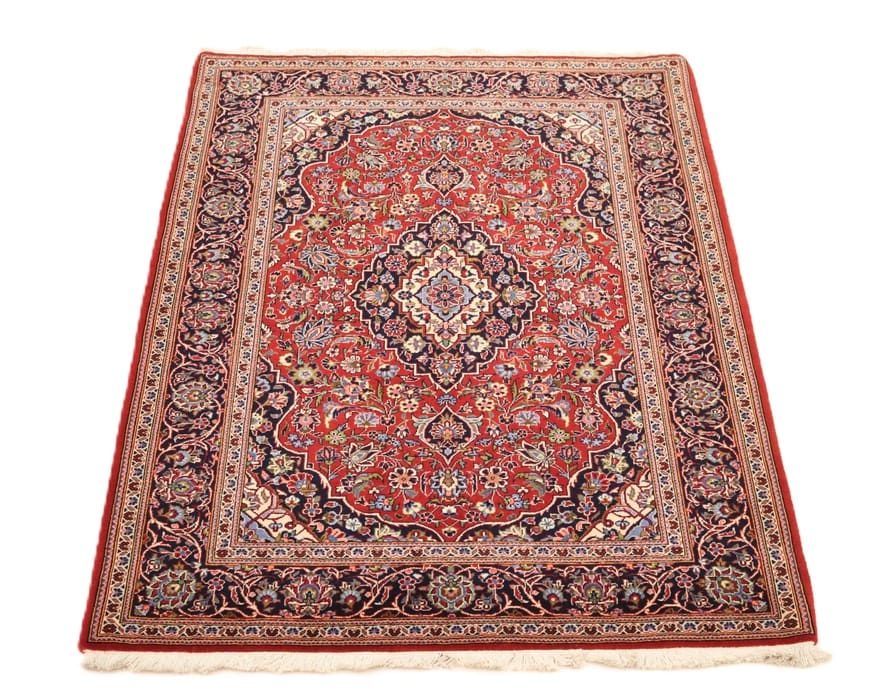 Hand-Knotted Wool Kashan Persian Rug, 168 × 118 cm