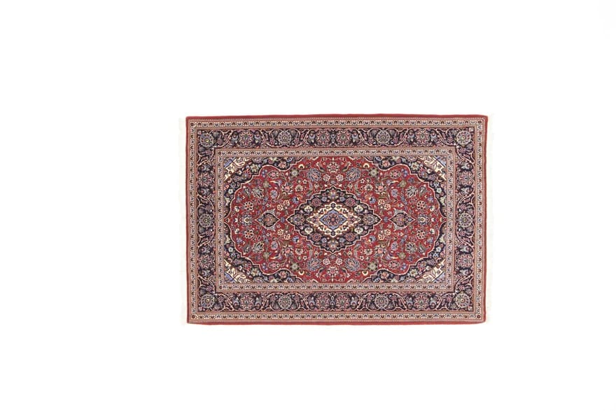 Hand-Knotted Wool Kashan Persian Rug, 168 × 118 cm