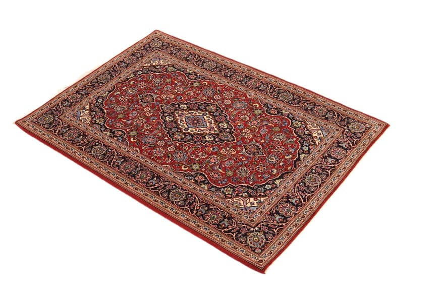 Hand-Knotted Wool Kashan Persian Rug, 168 × 118 cm