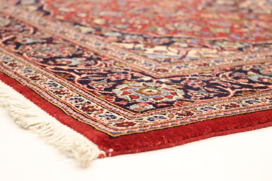 Hand-Knotted Wool Kashan Persian Rug, 168 × 118 cm