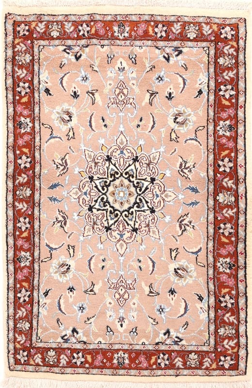 Nain Persian Rug 126 × 83 cm, Wool, hand-knotted