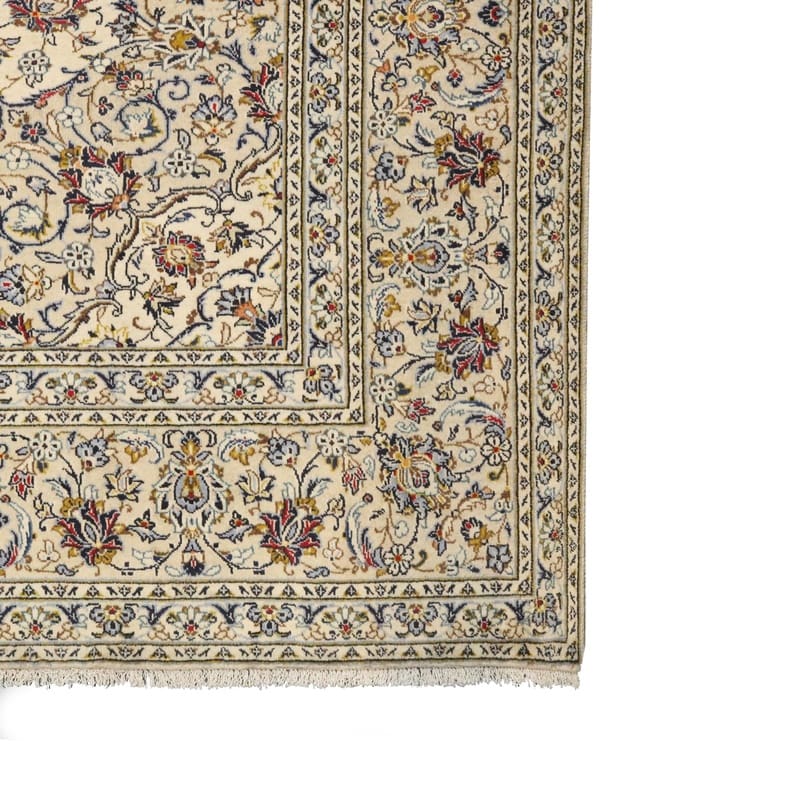 kashan-teppich-415x299-cm-cremefarben-handgeknupft-perserteppich-2 Kashan Persian Rug — hand-knotted, Wool