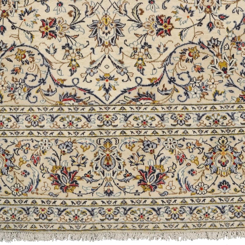 kashan-teppich-415x299-cm-cremefarben-handgeknupft-perserteppich-3 Kashan Persian Rug — hand-knotted, Wool