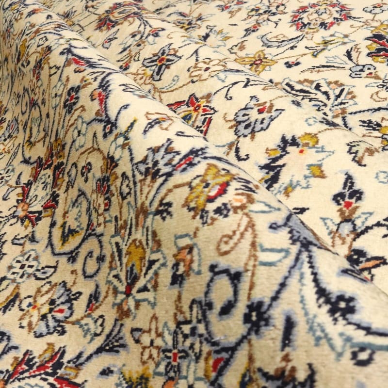 kashan-teppich-415x299-cm-cremefarben-handgeknupft-perserteppich-6 Kashan Persian Rug — hand-knotted, Wool
