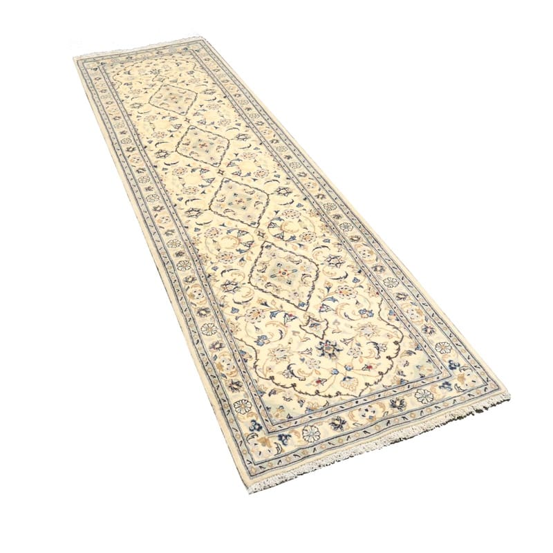 Kashan Persian Rug — hand-knotted, 298 × 81 cm, Wool