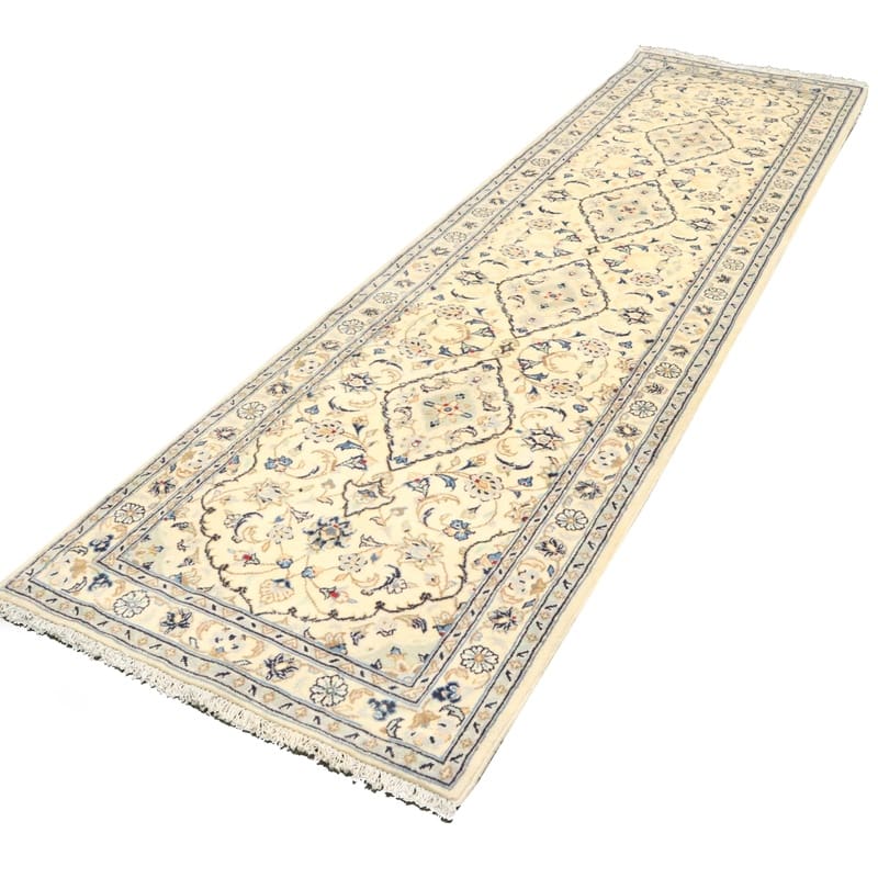 Kashan Persian Rug — hand-knotted, 298 × 81 cm, Wool
