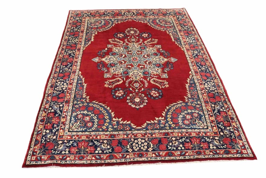 yazd-teppich-302x202-cm-mit-floralen-motiven-handgeknupft-perserteppich-2 Yazd Persian Rug — hand-knotted, 300 × 201 cm, Wool
